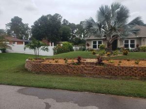 Newly landscaped home by Fine Design, the premier landscaping company Port Charlotte trusts.