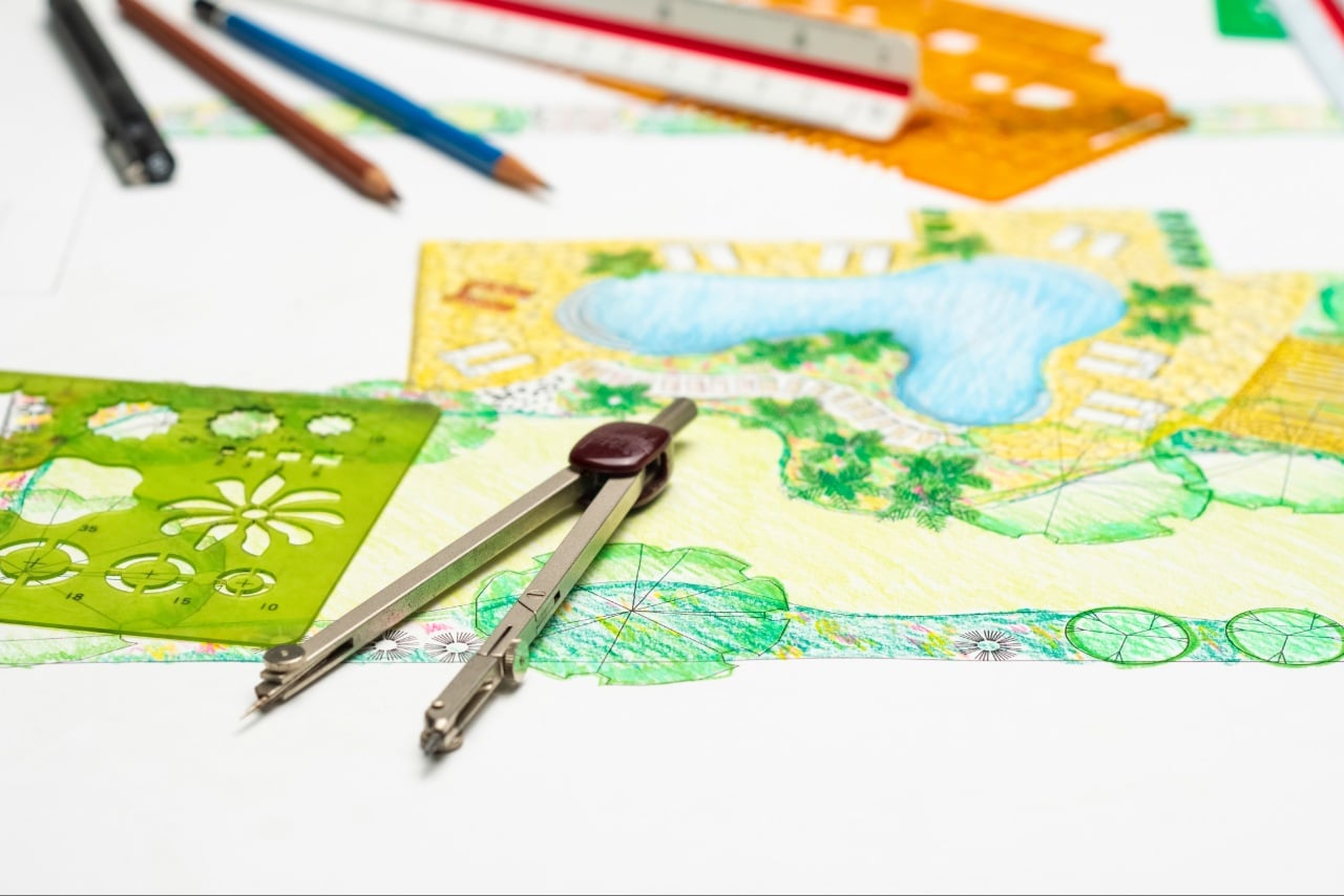Custom Landscape Design in Port Charlotte with 2D AutoCAD landscape designs