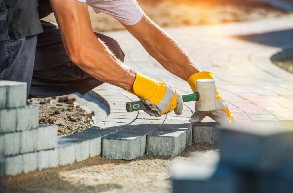 Paver installation in Port Charlotte