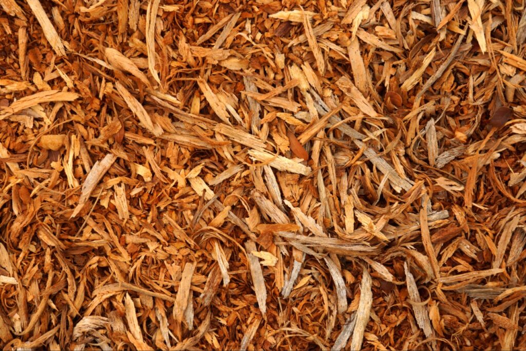 Cypress mulch used in Southwest Florida landscaping for moisture retention and weed control