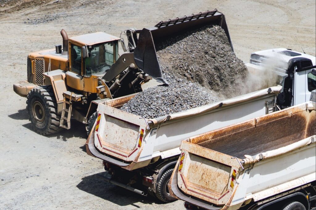 Bulk landscape stone delivery for a Florida landscaping project