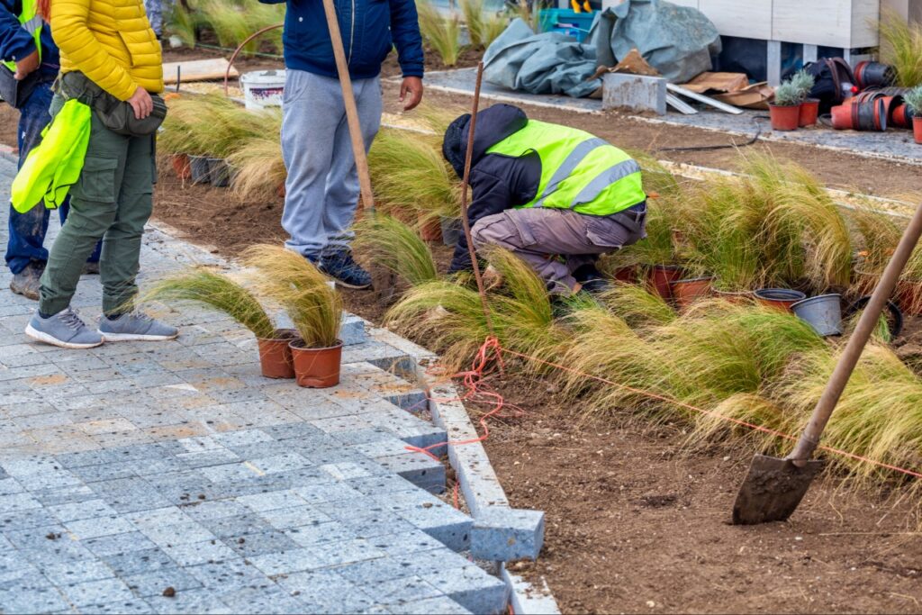 refresh mulch Florida | Professional mulch installation in a residential Florida landscape