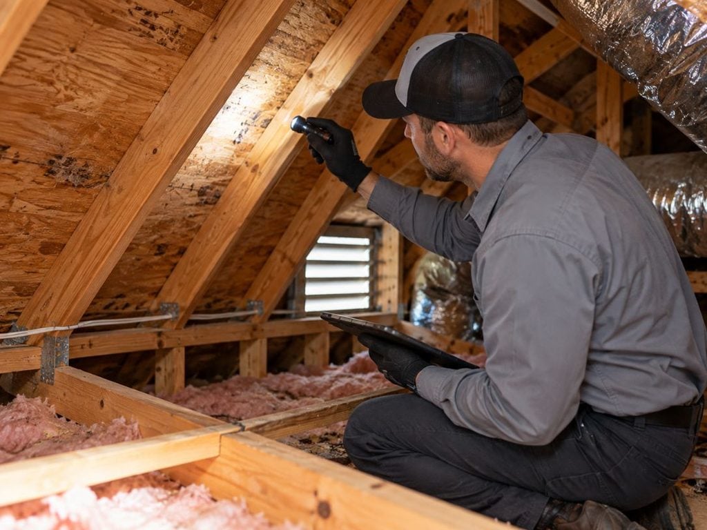 Rodent removal vs exclusion inspection of a possible entry point on a Port Charlotte home